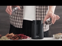 40g ছোট স্বয়ংক্রিয় এসপ্রেসো মেকার, মিনি স্পাইস বিন ম্যাট ব্ল্যাক কফি গ্রাইন্ডার