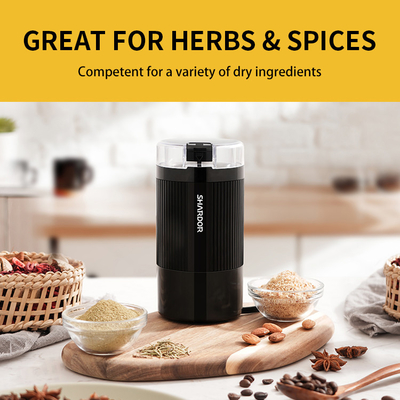 150W বাণিজ্যিক বৈদ্যুতিক কফি গ্রাইন্ডার 60g ক্ষমতা, 304 স্টেইনলেস স্টীল মশলা পেষকদন্ত