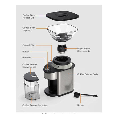 স্বয়ংক্রিয় 200W এসপ্রেসো ড্রিপ কফি মেকার SS304 নতুন ডিজাইন 19 সেটিং