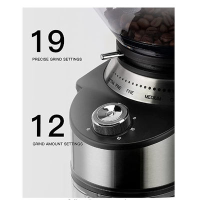 স্বয়ংক্রিয় 200W এসপ্রেসো ড্রিপ কফি মেকার SS304 নতুন ডিজাইন 19 সেটিং