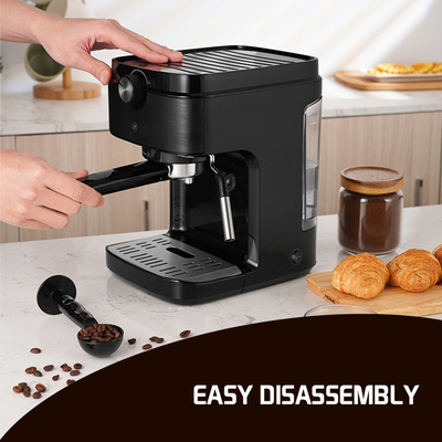 0.9L মাল্টিফাংশন কফি মেশিন 1300W এসপ্রেসো ইলেকট্রিক হ্যান্ডহেল্ড বুর গ্রাইন্ডার