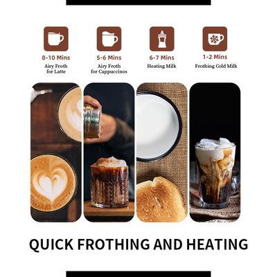 বিচ্ছিন্নযোগ্য এসপ্রেসো দুধ ঠান্ডা এবং উত্তপ্ত বুদ্ধিমান স্বয়ংক্রিয়